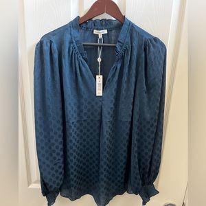 Max Studio NWT Blue womens blouse. Size M